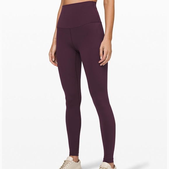 lululemon leggings plum